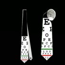 Necktie optometrist eye chart oftalmologist