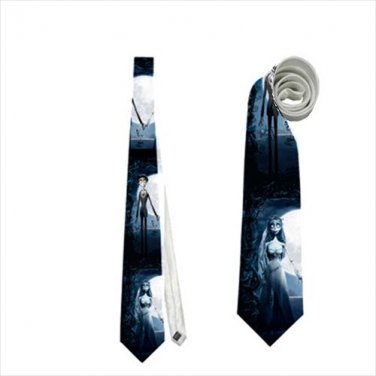 Necktie corpse bride tie gothic halloween