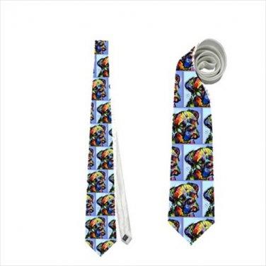 Necktie mastiff dog