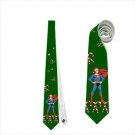 Necktie superheroes superman christmas