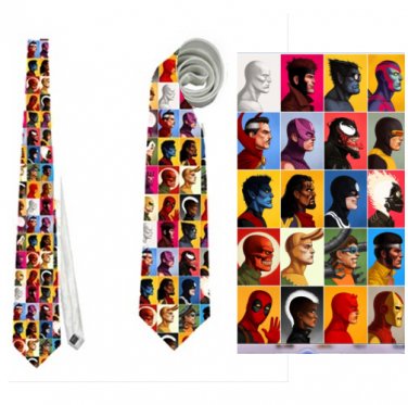 Necktie superheroes dr.strange deadpool