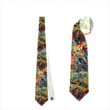 Necktie superheroes superman iron man batman spiderman