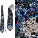 Necktie superheroes batman collage