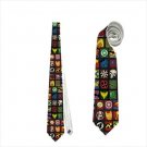 Necktie superheroes avengers symbols thor collage hulk punisher green lantern