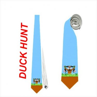 Necktie duck hunt nerd geek gear convention retro pixel fun office tie