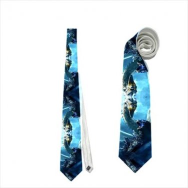 Necktie godzilla mutant monster tie roleplay cosplay wedding