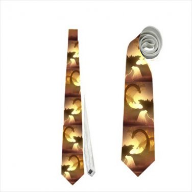 Necktie godzilla mutant monster tie roleplay cosplay wedding