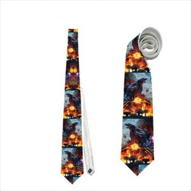 Necktie godzilla mutant monster tie roleplay cosplay wedding