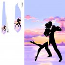 Necktie dance man and woman love lux