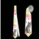 Necktie maine coon cat