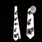 Necktie USA bald eagle flag national patriotic politic politology american