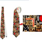 Necktie rock guitar stage musican punk ties
