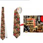 Necktie rock guitar stage musican punk ties