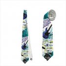 Necktie rock electric drums mike guitar stage musican punk ties