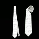 Necktie rock notes electric guitarist guitar player stage musican punk ties