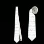Necktie rock notes electric guitarist guitar player stage musican punk ties