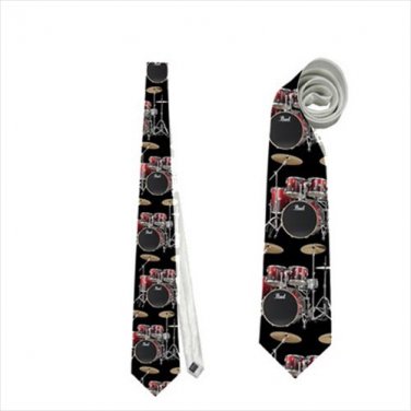 Necktie rock drums drummer player stage musican punk ties