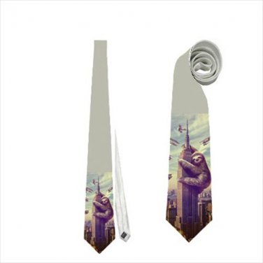 Necktie sloth skyscraper