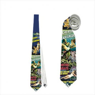 Necktie universal monsters the monster creature from the black lagoon halloween