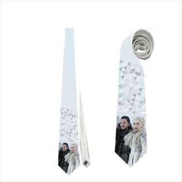 Necktie game of thrones jon snow daenerys tie