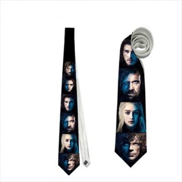 Necktie game of thrones jon snow daenerys tie