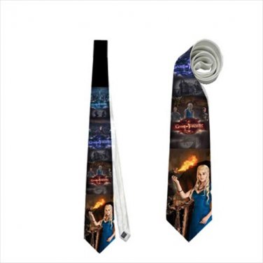 Necktie game of thrones got khaleesi mother of dragons