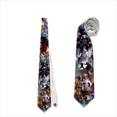 Necktie star wars leia collage darth vader skywalker