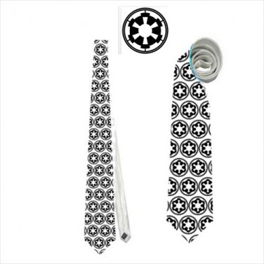 Necktie star wars imperial cog logo stormtrooper