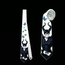 Necktie maleficent crow sleeping beauty tie grooms groomsman wedding