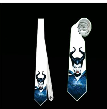 Necktie maleficent crow sleeping beauty tie halloween wedding