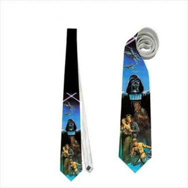 Necktie star wars darth vader luke chewie yoda han solo leia jedi empire