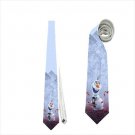Necktie frozen olaf snowman tie