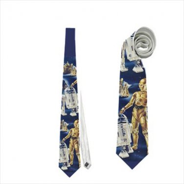 Necktie star wars c3po r2d2 droids