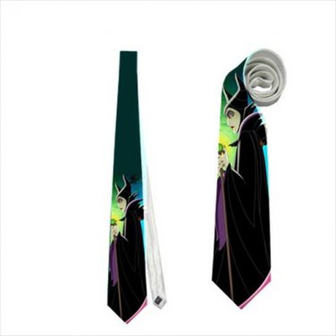 Necktie maleficent sleeping beauty tie halloween wedding