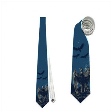 Necktie maleficent bats sleeping beauty tie grooms groomsman wedding gothic