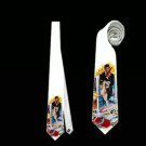 Necktie james bond agent 007 halloween tie live and le die roleplay cosplay wedding
