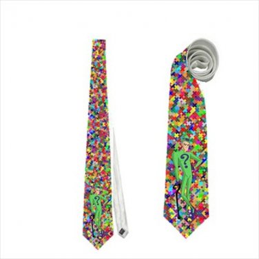 Necktie batman riddler question mark edward nigma roleplay cosplay