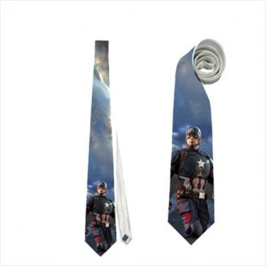 Necktie shield captain america  superhero avengers cosplay wedding