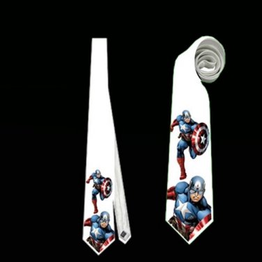 Necktie shield captain america  superhero avengers cosplay wedding