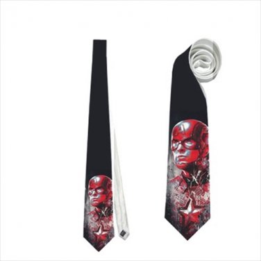 Necktie shield captain america  superhero avengers cosplay wedding