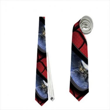 Necktie spider-man amazing green goblin superhero avenger comics roleplay cosplay wedding