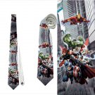 Necktie superheroes avengers iron man hulk captain america black widow comics