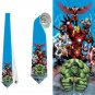 Necktie superheroes avengers iron man hulk captain america black widow comics