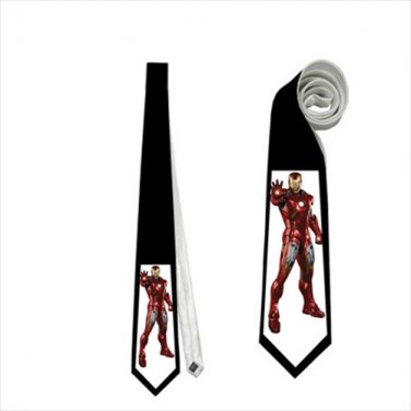 Necktie superheroes iron man