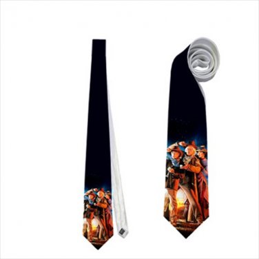 Necktie back to the future 3 dr. emmett brown crazy scientist marty mcfly