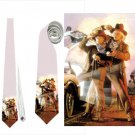Necktie back to the future train dr. emmett brown crazy scientist marty mcfly