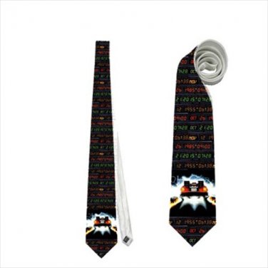 Necktie back to the future car date