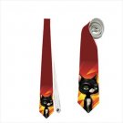 Necktie bolt black cat