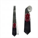 Necktie red skull villain