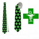 Necktie registered pharmacist apothecary symbol medic medicine pharmacist